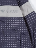 zip-up logo print jacket