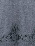 lace detail long jumper