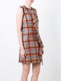 plaid ruffled dress