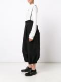suspenders cropped trousers