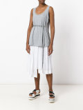 sleeveless belted top 