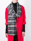 striped knitted scarf