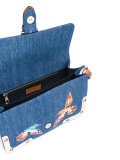 embroidered birds shoulder bag