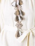 embroidered tasseled dress 