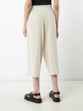 cropped linen trousers 