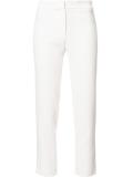 slim-fit cropped tailored trousers