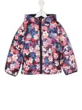 reversible floral padded jacket