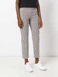 checked cigarette trousers