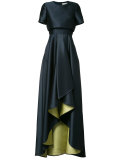 cascading gown dress