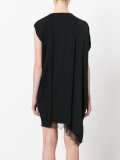 asymmetric lace trim dress