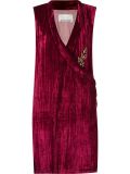velvet sleeveless dress