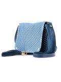 jacquard effect shoulder bag