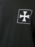 cross print hoodie 