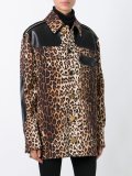 leopard print grain de poudre jacket