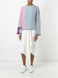frayed stripe jumper 