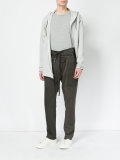 asymmetric zip hoodie