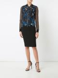 lace detailing pencil skirt