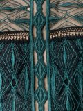 embroidered lace midi dress
