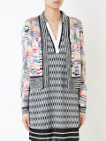 open front intarsia cardigan 