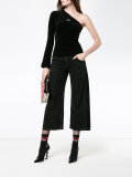 one sleeve velvet top