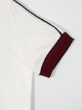 contrast collar polo shirt 