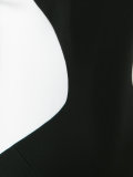 contrast sweetheart neck dress