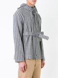 striped hooded jacket