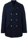 metallic button peacoat