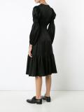 gathered detailing dress