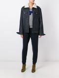 zipped denim jacket