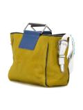 metallic double handles tote