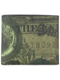 dollar print billfold wallet