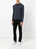 striped crew neck jumper