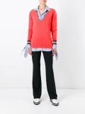 deep V-neck jumper