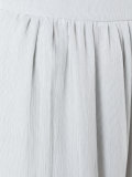 gathered waistband palazzo trousers