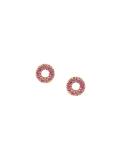 large pavé ring earrings