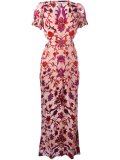 roses print long dress