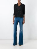 cropped v-neck cardigan