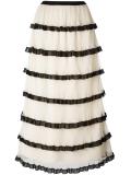frill layered skirt