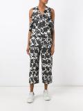 floral print cropped trousers 