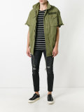 high neck shortsleeved jacket