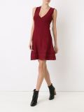 v-neck knit dress
