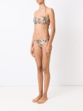 printed bandeau bikini set