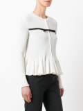 zipped peplum jumper 