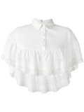 embroidered cropped blouse