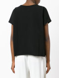 short-sleeve raw hemmed T-shirt