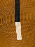 stripes detail turtleneck jumper
