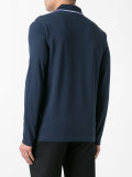 striped collar polo shirt