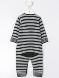 striped knitted romper