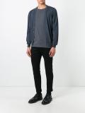 V-neck buttoned cardigan